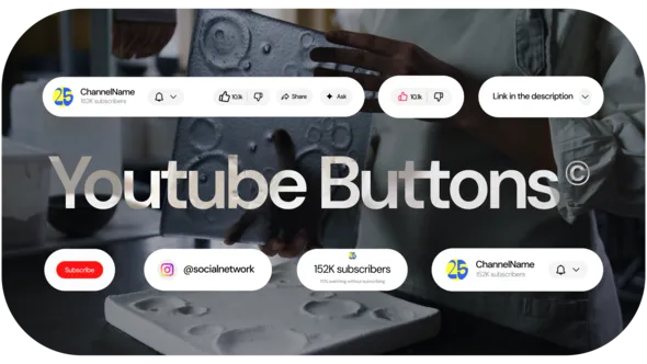 Preview of Youtube Buttons for Premiere Pro