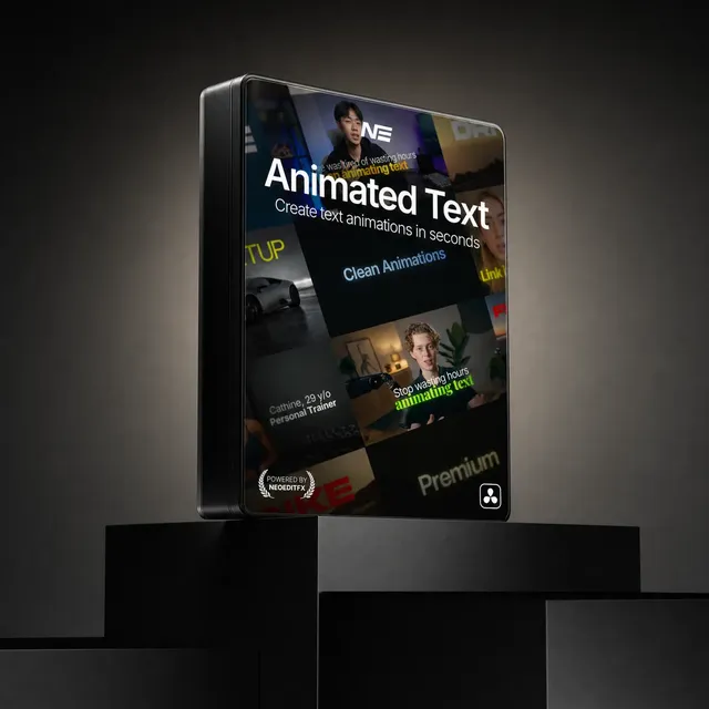 Preview of Animated Text Pack for DaVinci Resolve | NeoEditFX